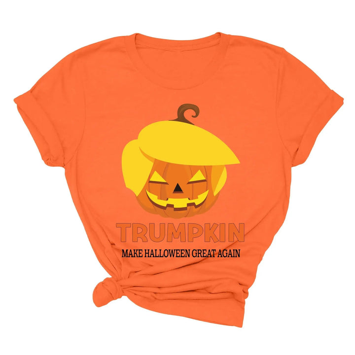 Funny Halloween Trumpkin Shirt | Make Halloween Great Again Trump 2025 Tee Cypress DTF