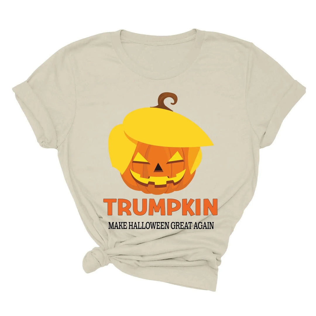 Funny Halloween Trumpkin Shirt | Make Halloween Great Again Trump 2025 Tee Cypress DTF