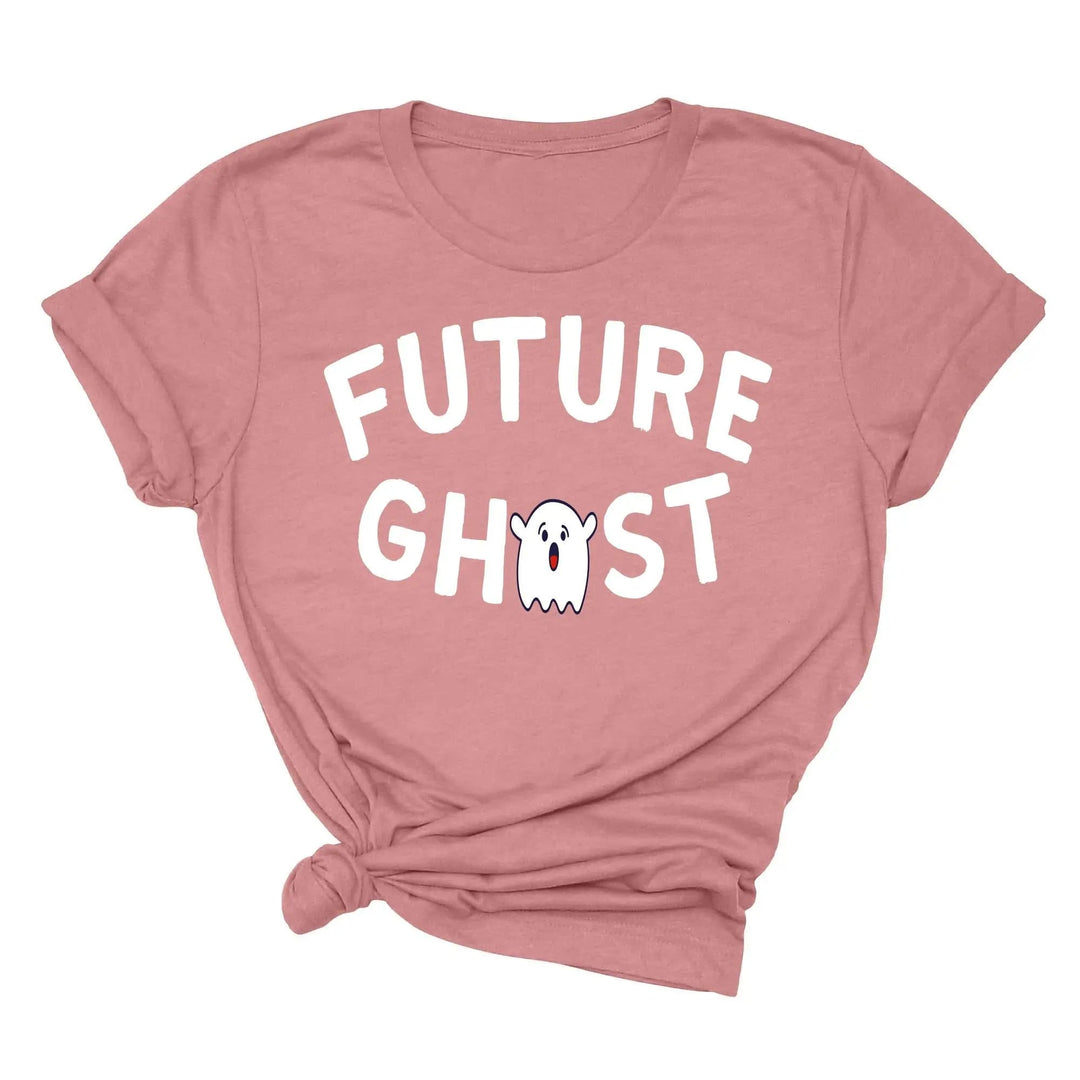 Future Ghost Crewneck Shirt | Trendy Halloween Party Graphic Shirt Cypress DTF