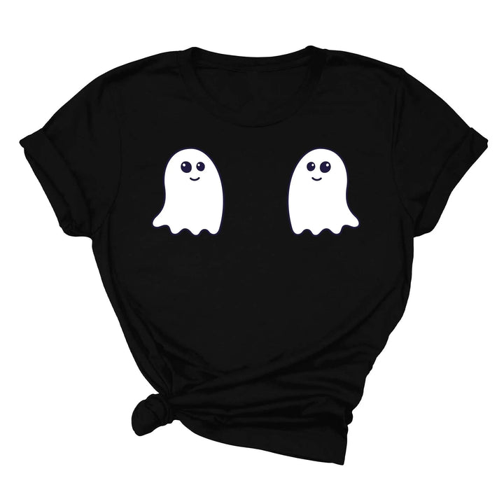 Ghost Boobs Unisex Tee | Funny Boo-Bies Halloween Graphic Vintage Shirt Cypress DTF
