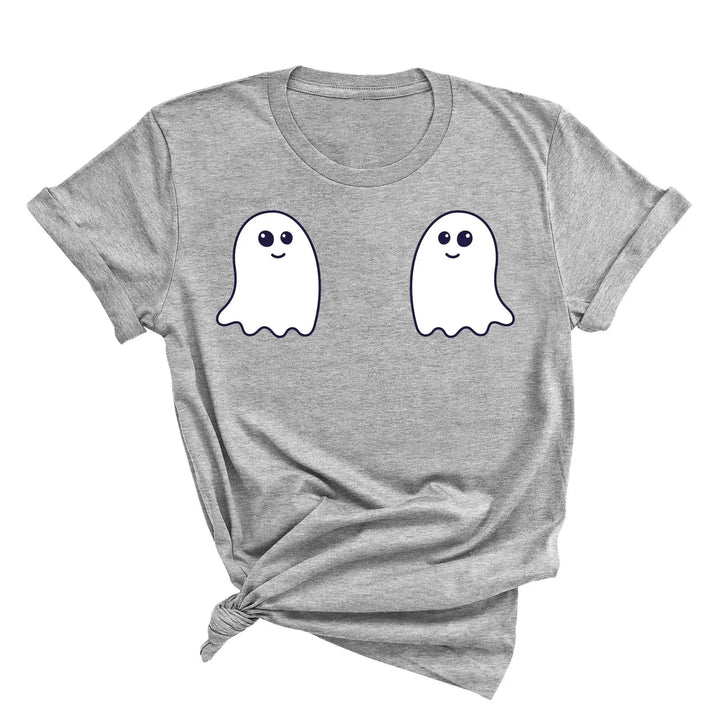 Ghost Boobs Unisex Tee | Funny Boo-Bies Halloween Graphic Vintage Shirt Cypress DTF
