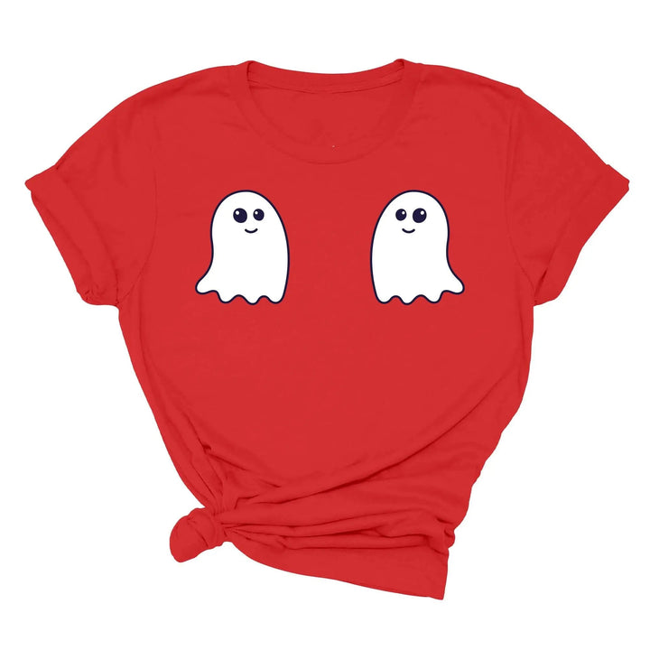 Ghost Boobs Unisex Tee | Funny Boo-Bies Halloween Graphic Vintage Shirt Cypress DTF