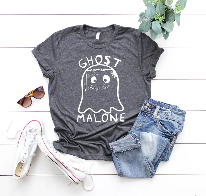 Ghost Malone Halloween Shirt | Funny Cute Ghost Tee | Matching Halloween Gift Cypress DTF