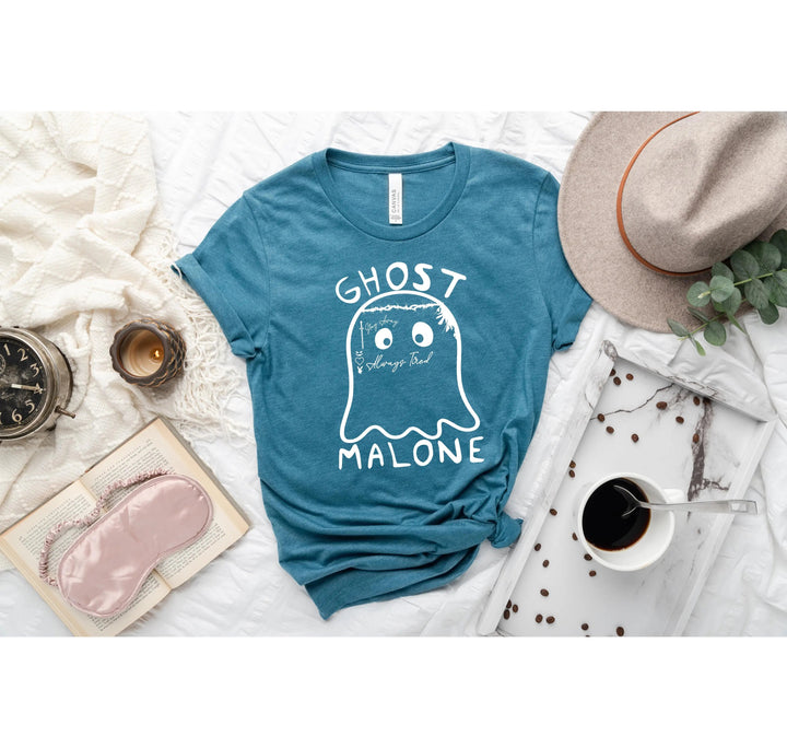 Ghost Malone Halloween Shirt | Funny Cute Ghost Tee | Matching Halloween Gift Cypress DTF