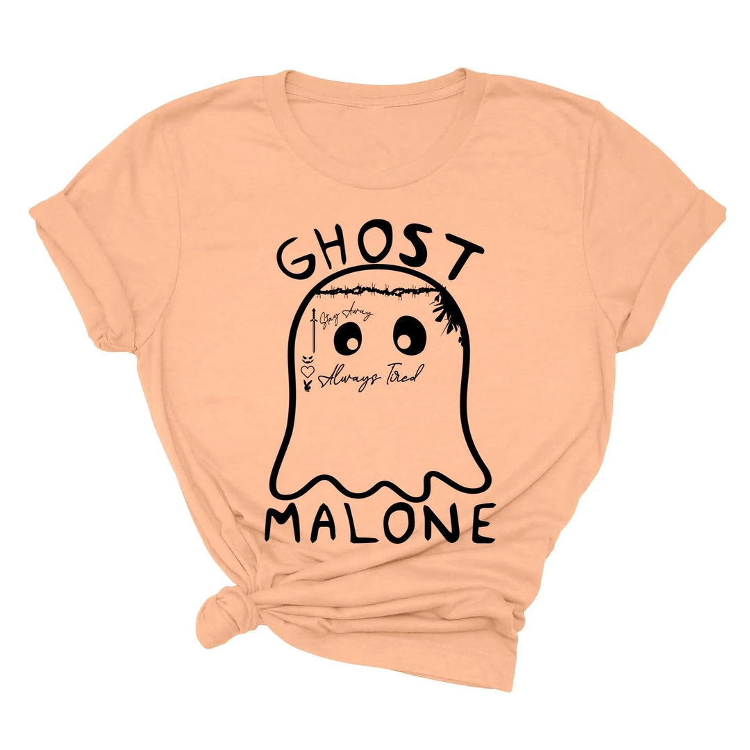 Ghost Malone Halloween Shirt | Funny Cute Ghost Tee | Matching Halloween Gift Cypress DTF