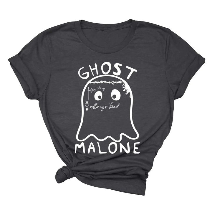 Ghost Malone Halloween Shirt | Funny Cute Ghost Tee | Matching Halloween Gift Cypress DTF