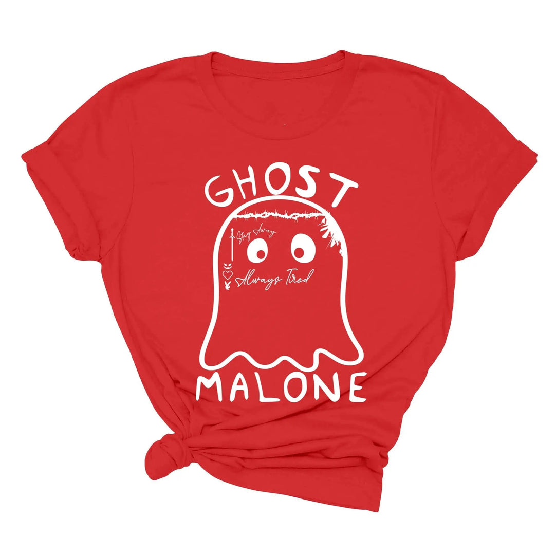 Ghost Malone Halloween Shirt | Funny Cute Ghost Tee | Matching Halloween Gift Cypress DTF
