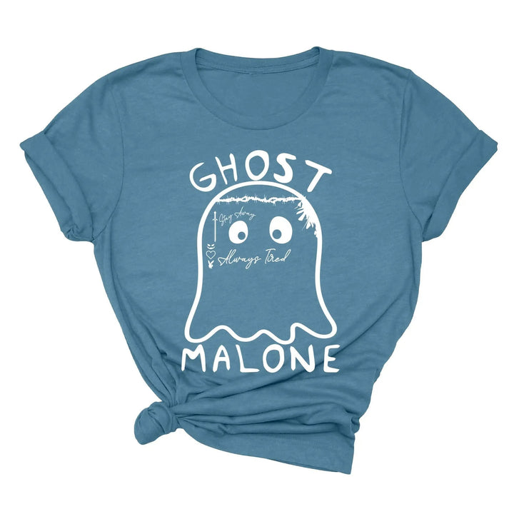 Ghost Malone Halloween Shirt | Funny Cute Ghost Tee | Matching Halloween Gift Cypress DTF