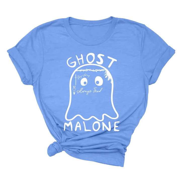 Ghost Malone Halloween Shirt | Funny Cute Ghost Tee | Matching Halloween Gift Cypress DTF