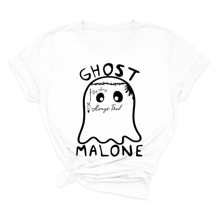 Ghost Malone Halloween Shirt | Funny Cute Ghost Tee | Matching Halloween Gift Cypress DTF
