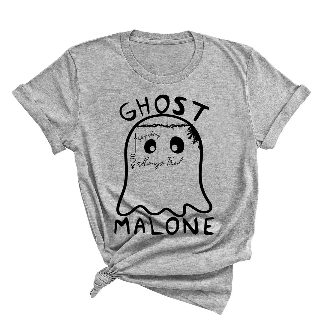 Ghost Malone Halloween Shirt | Funny Cute Ghost Tee | Matching Halloween Gift Cypress DTF