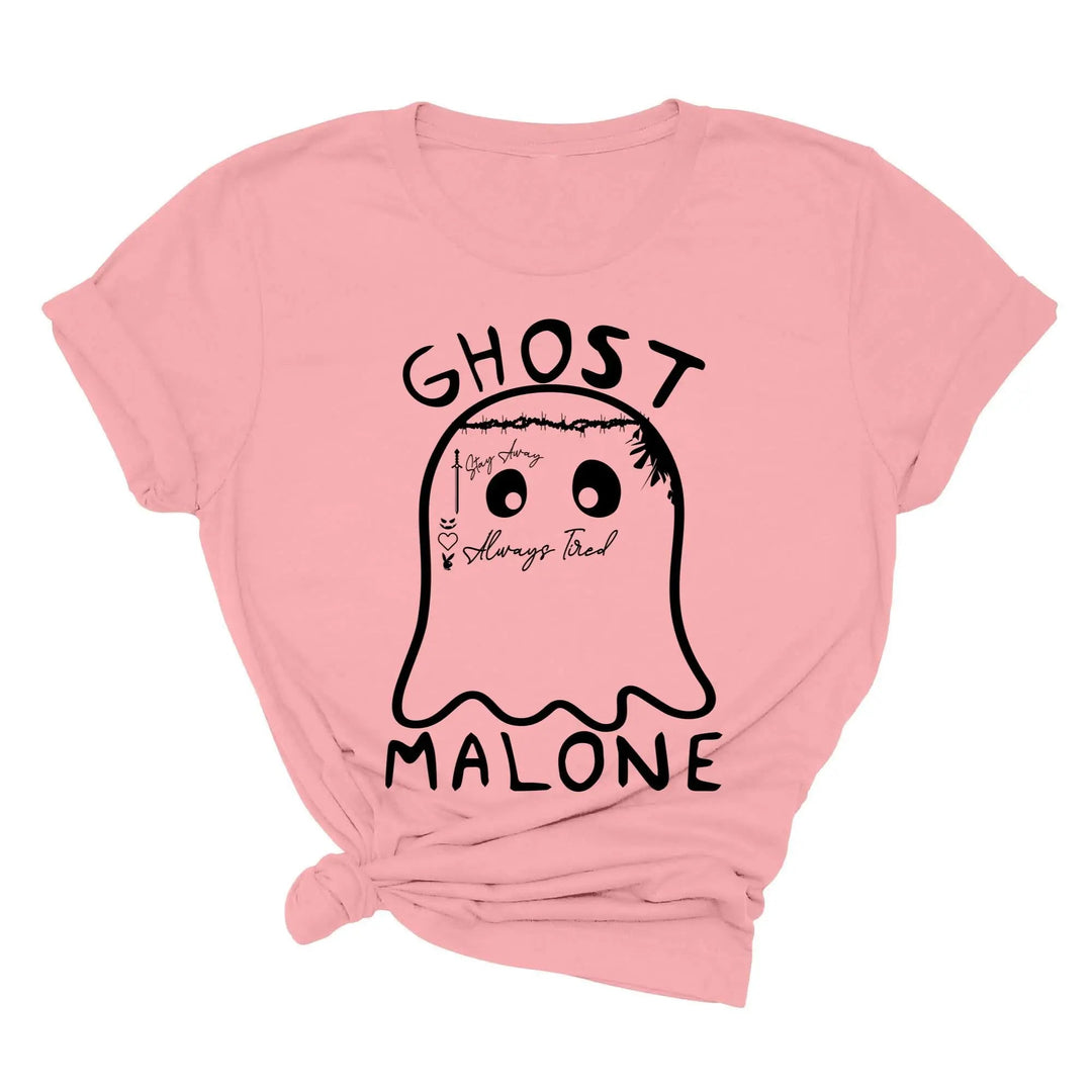 Ghost Malone Halloween Shirt | Funny Cute Ghost Tee | Matching Halloween Gift Cypress DTF