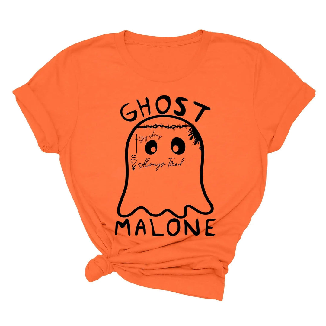 Ghost Malone Halloween Shirt | Funny Cute Ghost Tee | Matching Halloween Gift Cypress DTF