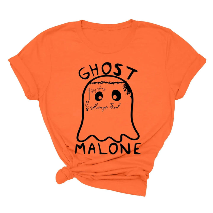 Ghost Malone Halloween Shirt | Funny Cute Ghost Tee | Matching Halloween Gift Cypress DTF