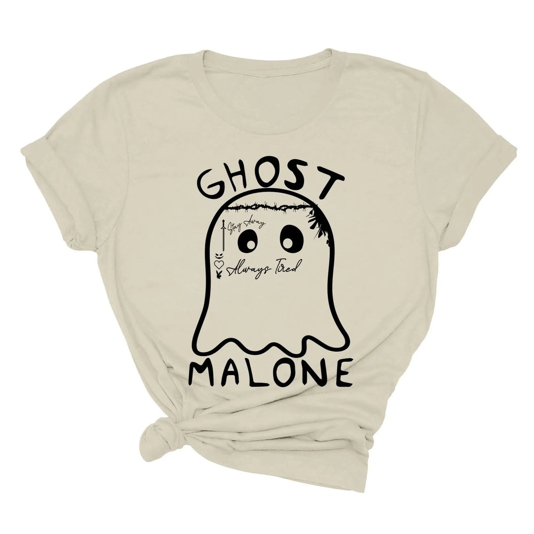 Ghost Malone Halloween Shirt | Funny Cute Ghost Tee | Matching Halloween Gift Cypress DTF
