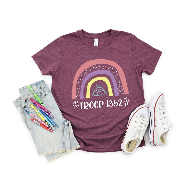 Girls Camping Shirt - Camp Tee & Troop Tshirts | Camping Girl Cypress DTF