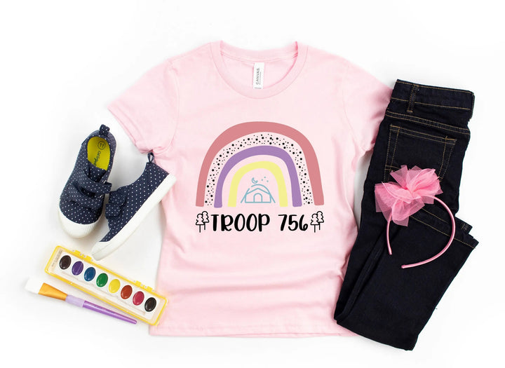 Girls Camping Shirt - Camp Tee & Troop Tshirts | Camping Girl Cypress DTF