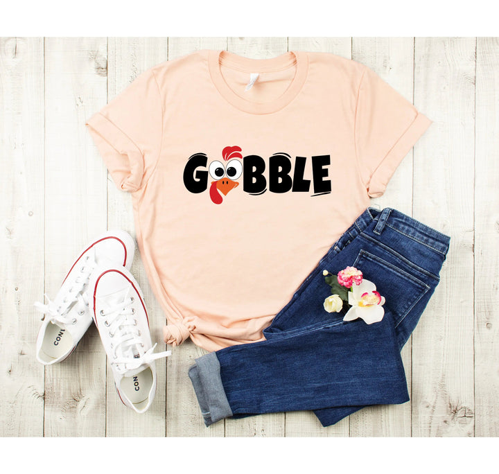 Gobble Shirt – Matching Family Thanksgiving Turkey Tee, Cute & Funny Cypress DTF