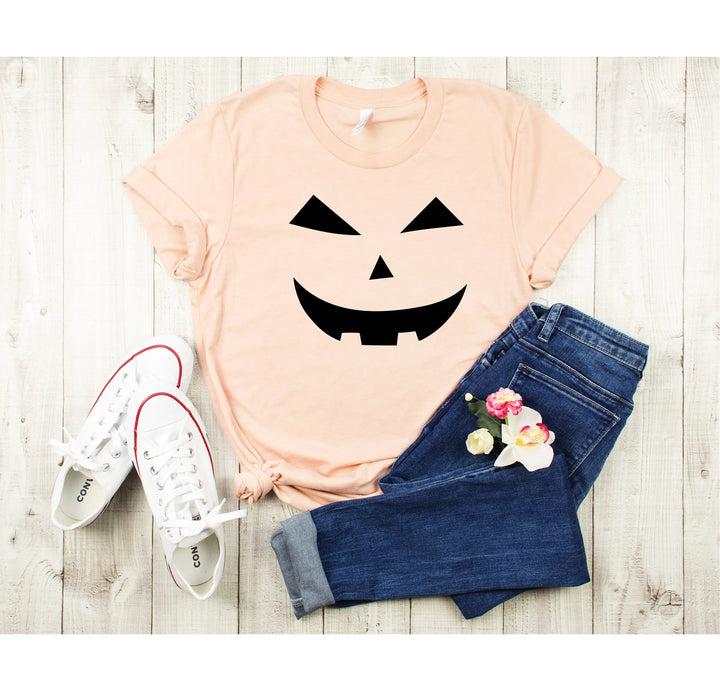 Halloween Pumpkin Shirt – Cute Jack-O-Lantern Tee for Women & Moms Cypress DTF