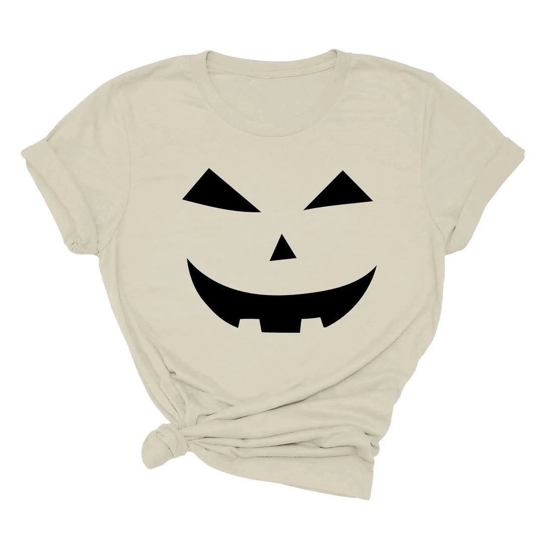 Halloween Pumpkin Shirt – Cute Jack-O-Lantern Tee for Women & Moms Cypress DTF