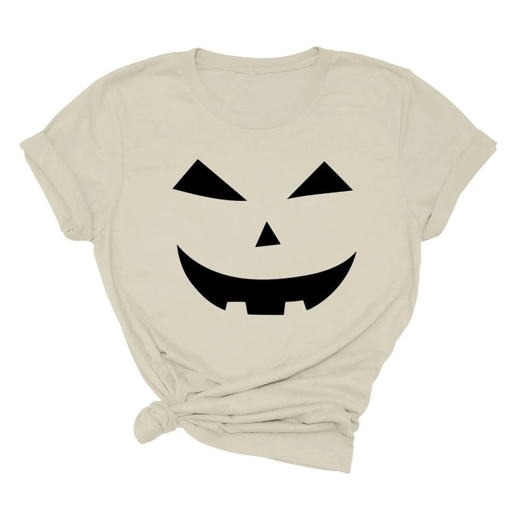 Halloween Pumpkin Shirt – Cute Jack-O-Lantern Tee for Women & Moms Cypress DTF