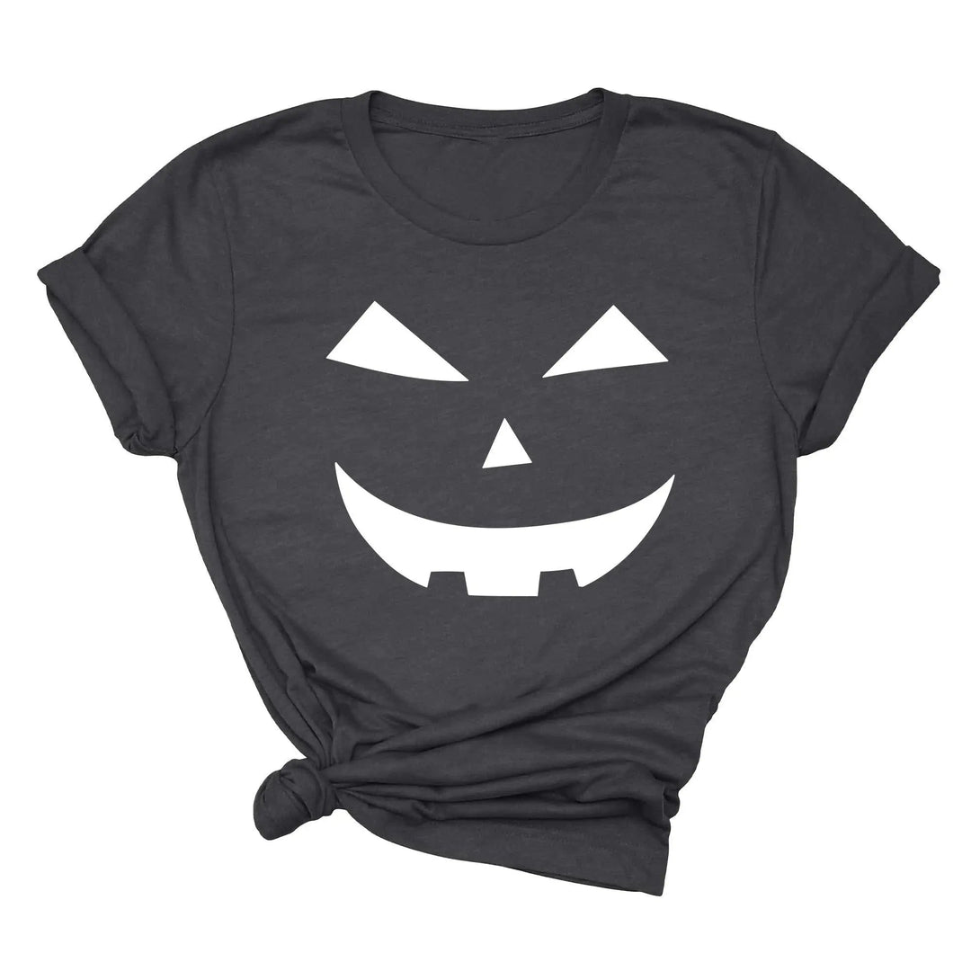 Halloween Pumpkin Shirt – Cute Jack-O-Lantern Tee for Women & Moms Cypress DTF