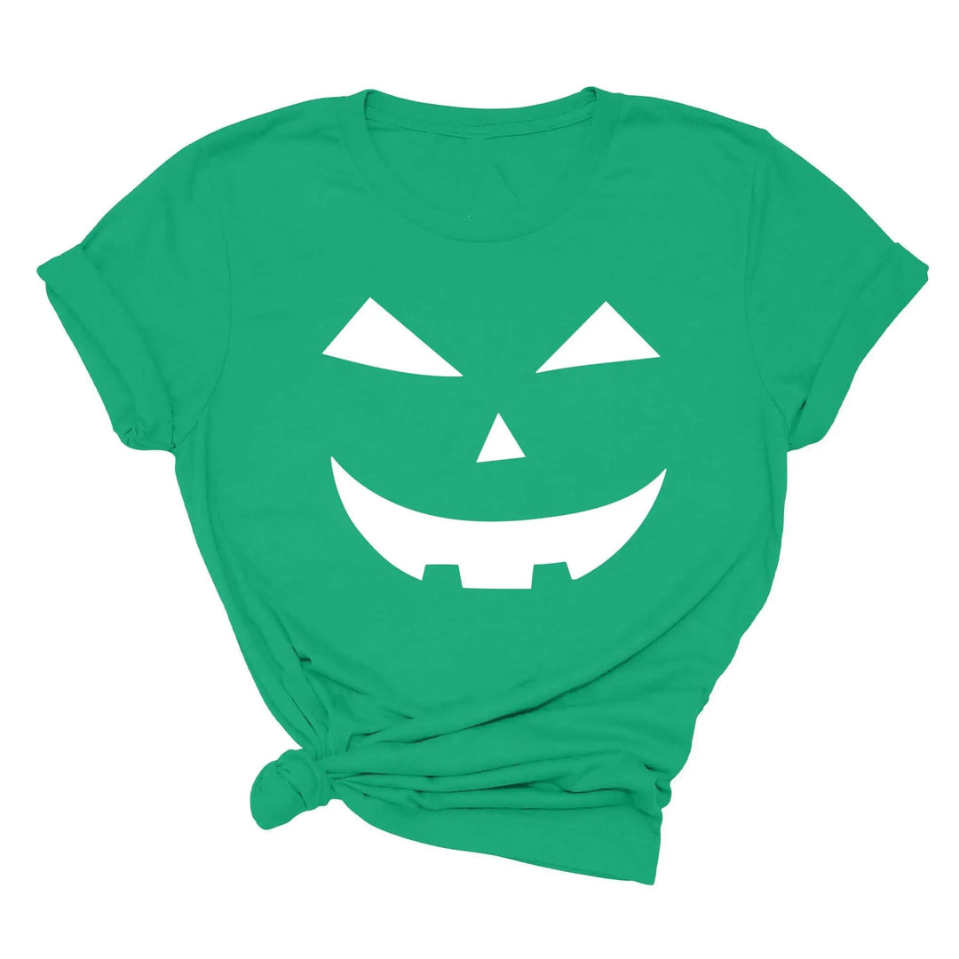 Halloween Pumpkin Shirt – Cute Jack-O-Lantern Tee for Women & Moms Cypress DTF