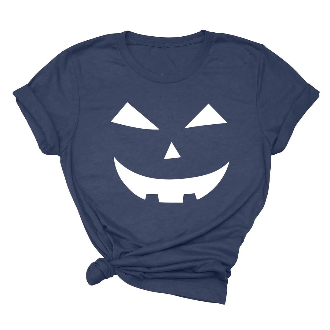 Halloween Pumpkin Shirt – Cute Jack-O-Lantern Tee for Women & Moms Cypress DTF