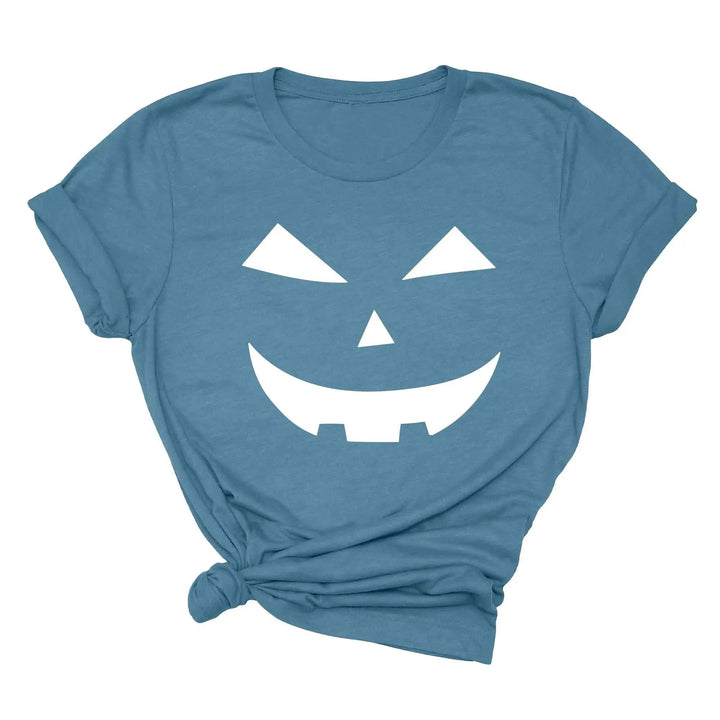 Halloween Pumpkin Shirt – Cute Jack-O-Lantern Tee for Women & Moms Cypress DTF