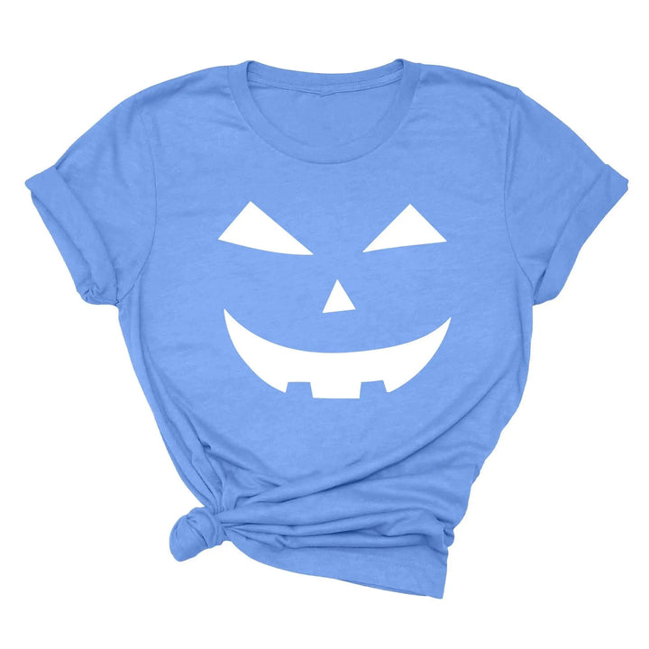 Halloween Pumpkin Shirt – Cute Jack-O-Lantern Tee for Women & Moms Cypress DTF