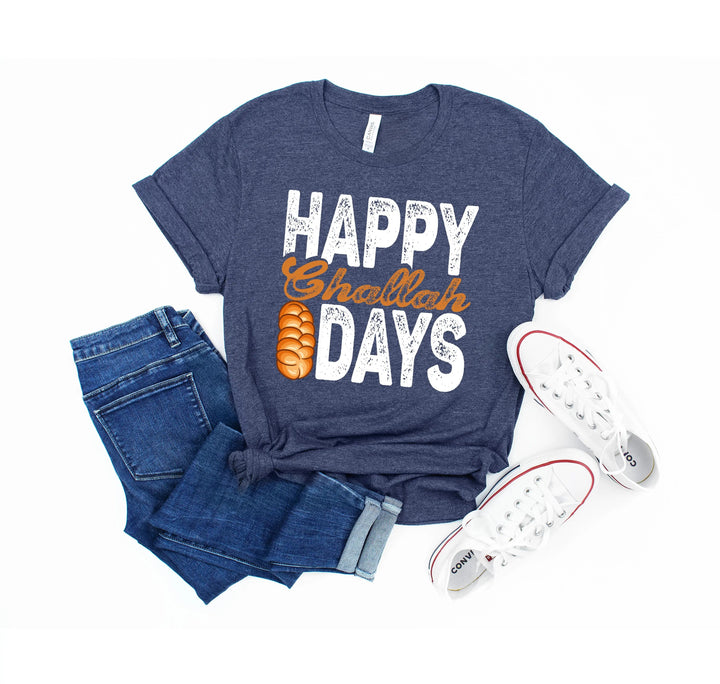 Happy Challah Days Shirt | Chanukah & Jewish Holiday Tee Cypress DTF