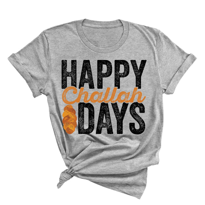 Happy Challah Days Tee - Hanukkah & Jewish Art Gift Shirt Cypress DTF