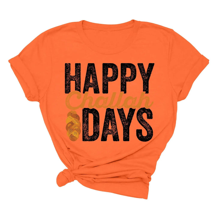 Happy Challah Days Tee - Hanukkah & Jewish Art Gift Shirt Cypress DTF