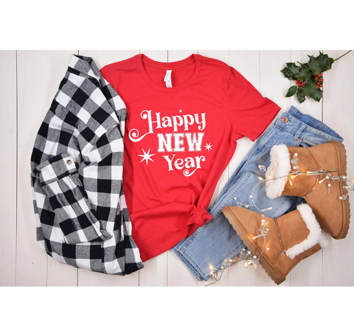 Happy New Year 2025 Shirt | Christmas Crew & Family Holiday Tees Cypress DTF