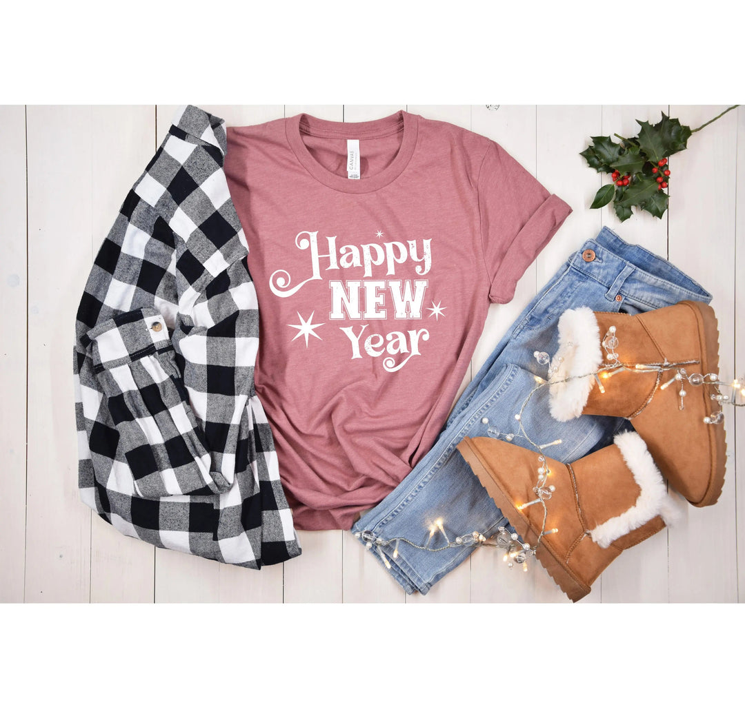 Happy New Year 2025 Shirt | Christmas Crew & Family Holiday Tees Cypress DTF