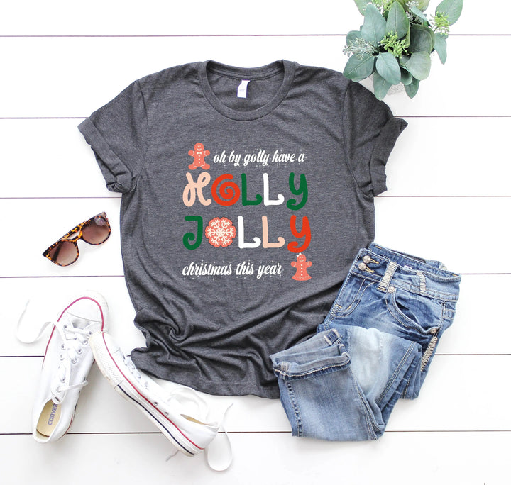 Have a Holly Jolly Christmas Shirt | Retro Family Matching Christmas Tee Cypress DTF