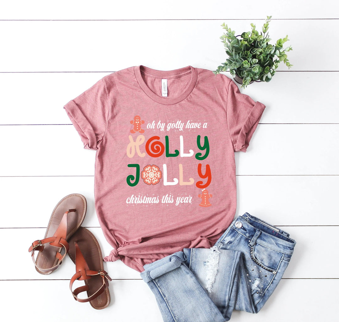 Have a Holly Jolly Christmas Shirt | Retro Family Matching Christmas Tee Cypress DTF