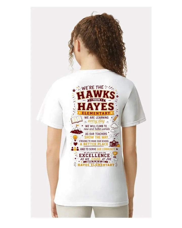 Hayes Elementary Comfort Colors T-Shirt | Adult & Youth Cypress DTF