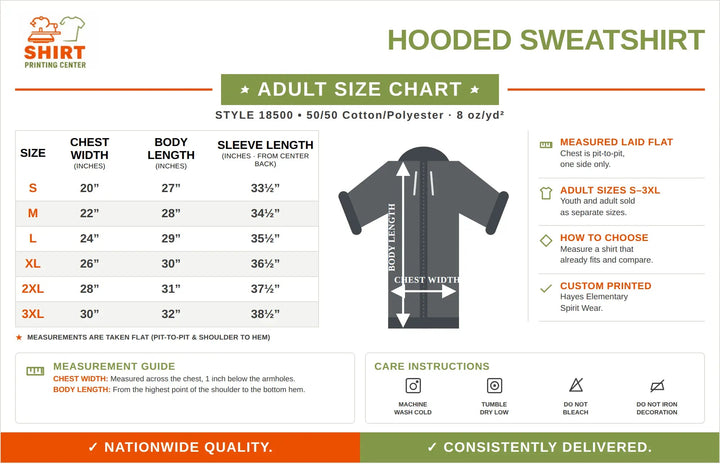 Hayes Elementary Unisex Heavy Blend™ Hooded Sweatshirt