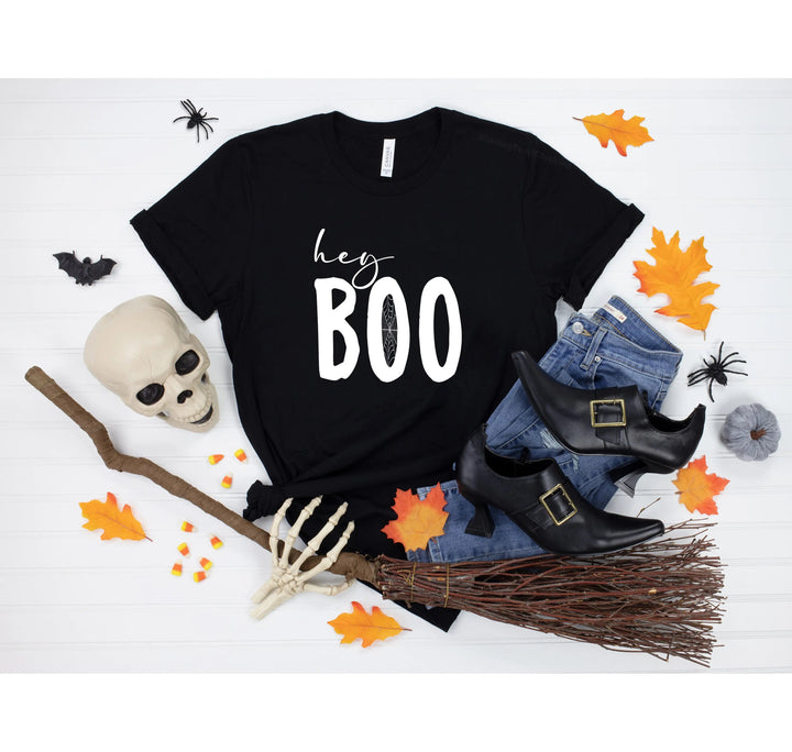 Hey Boo Shirt | Cute Halloween Party Shirt Cypress DTF