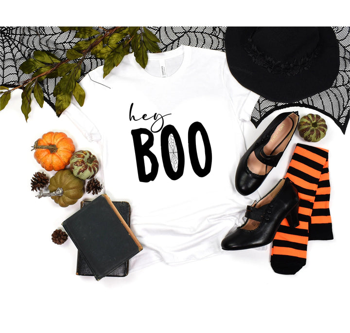 Hey Boo Shirt | Cute Halloween Party Shirt Cypress DTF