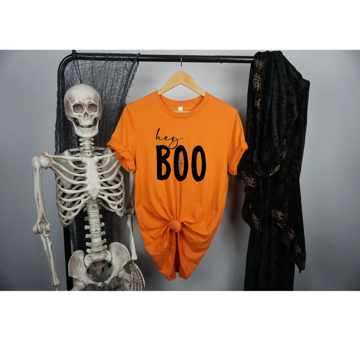 Hey Boo Shirt | Cute Halloween Party Shirt Cypress DTF