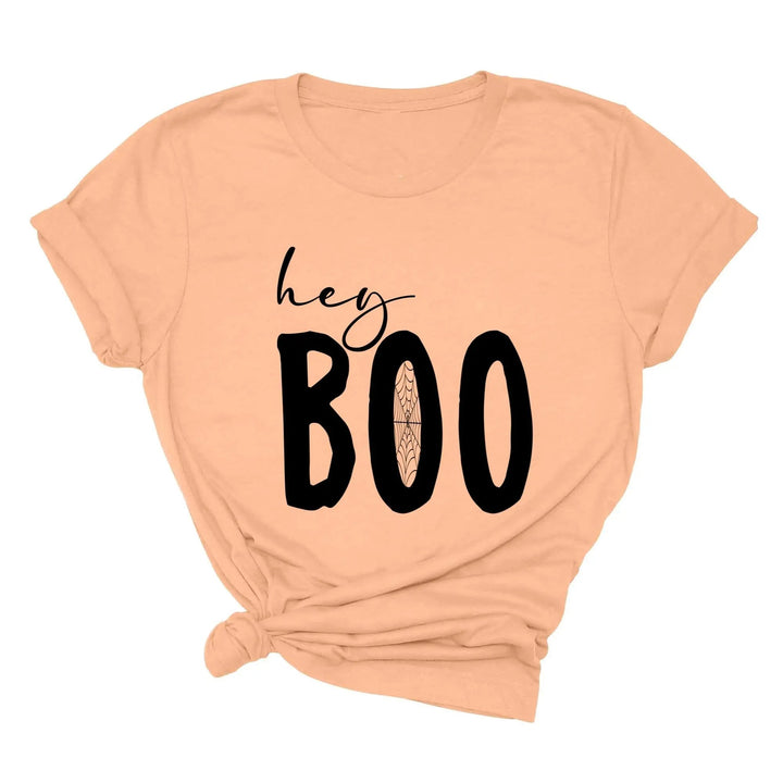 Hey Boo Shirt | Cute Halloween Party Shirt Cypress DTF