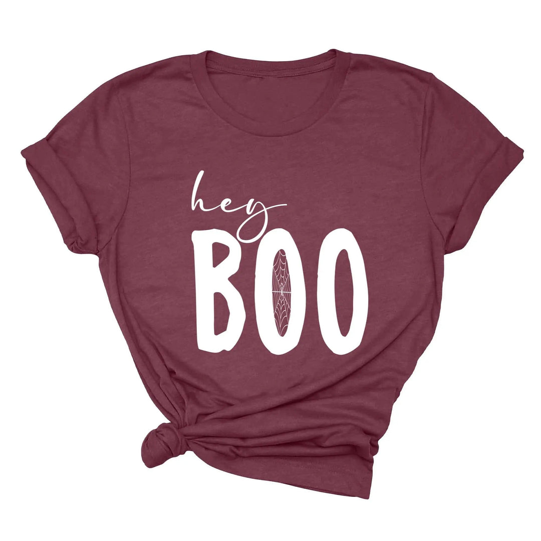 Hey Boo Shirt | Cute Halloween Party Shirt Cypress DTF