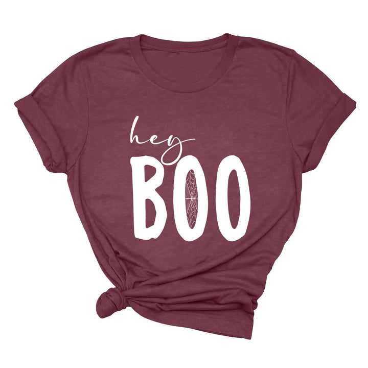 Hey Boo Shirt | Cute Halloween Party Shirt Cypress DTF