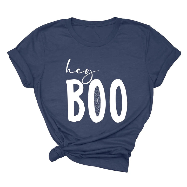 Hey Boo Shirt | Cute Halloween Party Shirt Cypress DTF