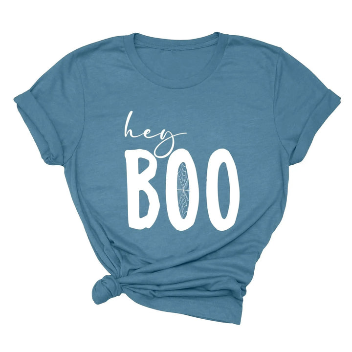 Hey Boo Shirt | Cute Halloween Party Shirt Cypress DTF