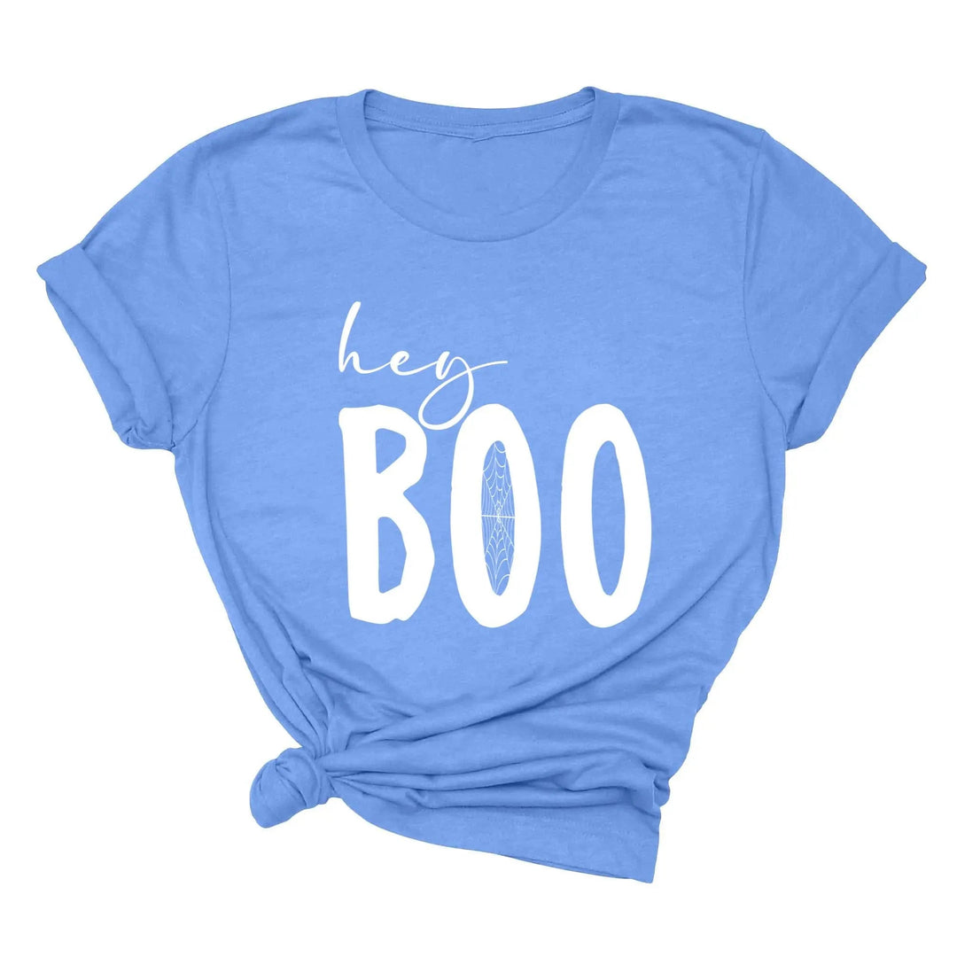 Hey Boo Shirt | Cute Halloween Party Shirt Cypress DTF