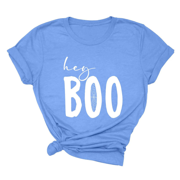 Hey Boo Shirt | Cute Halloween Party Shirt Cypress DTF