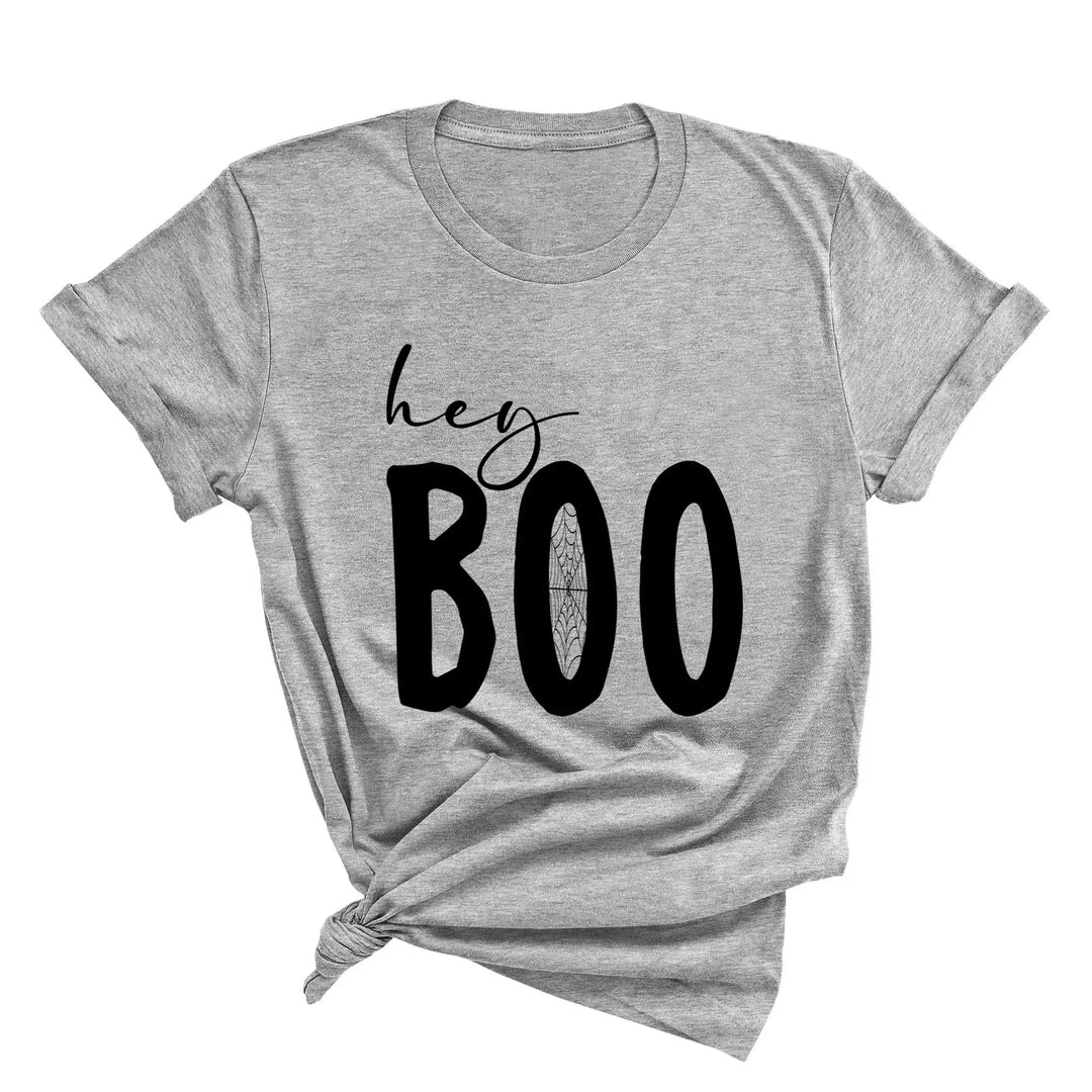 Hey Boo Shirt | Cute Halloween Party Shirt Cypress DTF